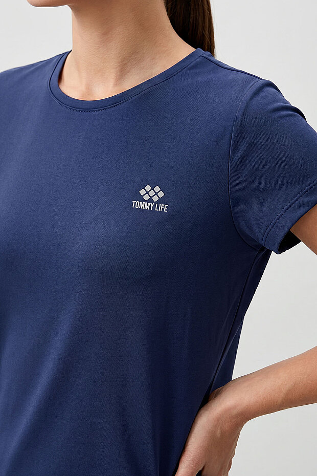 İndigo Basic Kısa Kol Standart Kalıp O Yaka Kadın T-Shirt - 97144 - 3
