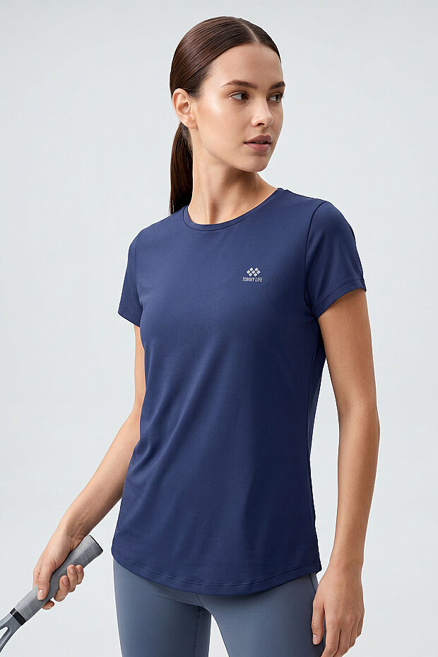 İndigo Basic Kısa Kol Standart Kalıp O Yaka Kadın T-Shirt - 97144 - 4