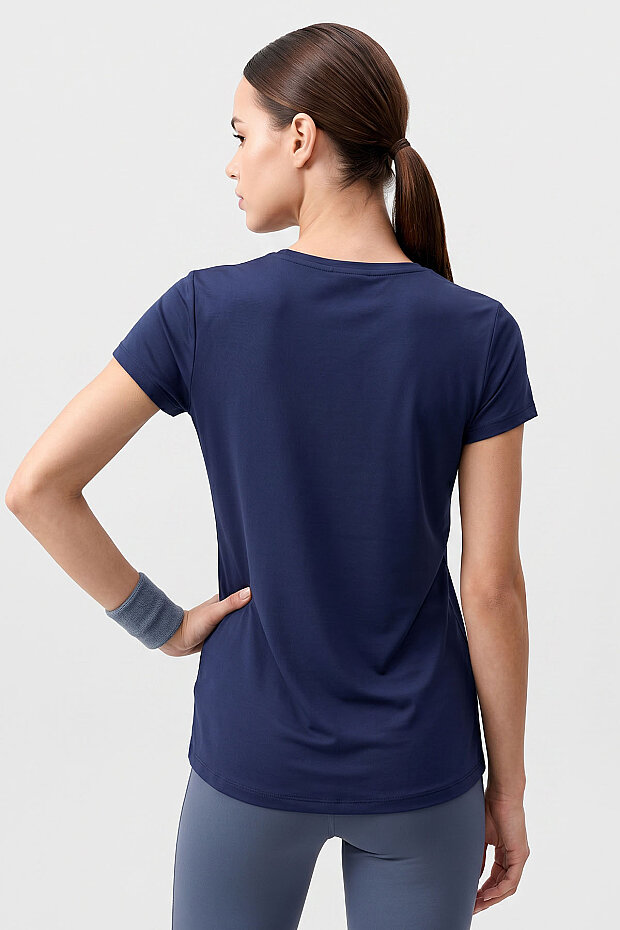 İndigo Basic Kısa Kol Standart Kalıp O Yaka Kadın T-Shirt - 97144 - 5
