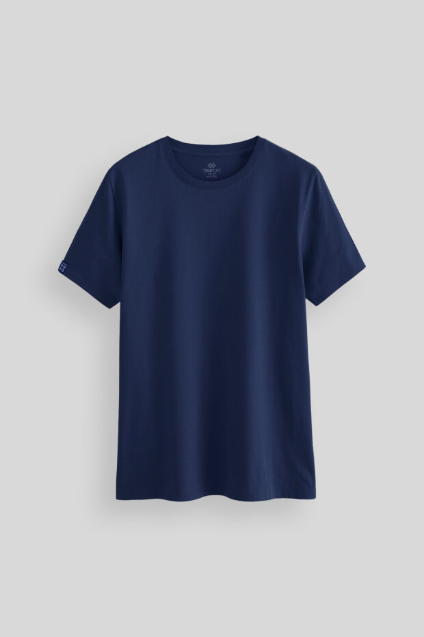 İndigo Erkek Basic Kısa Kol Standart Kalıp O Yaka T-shirt - 87911 - 2