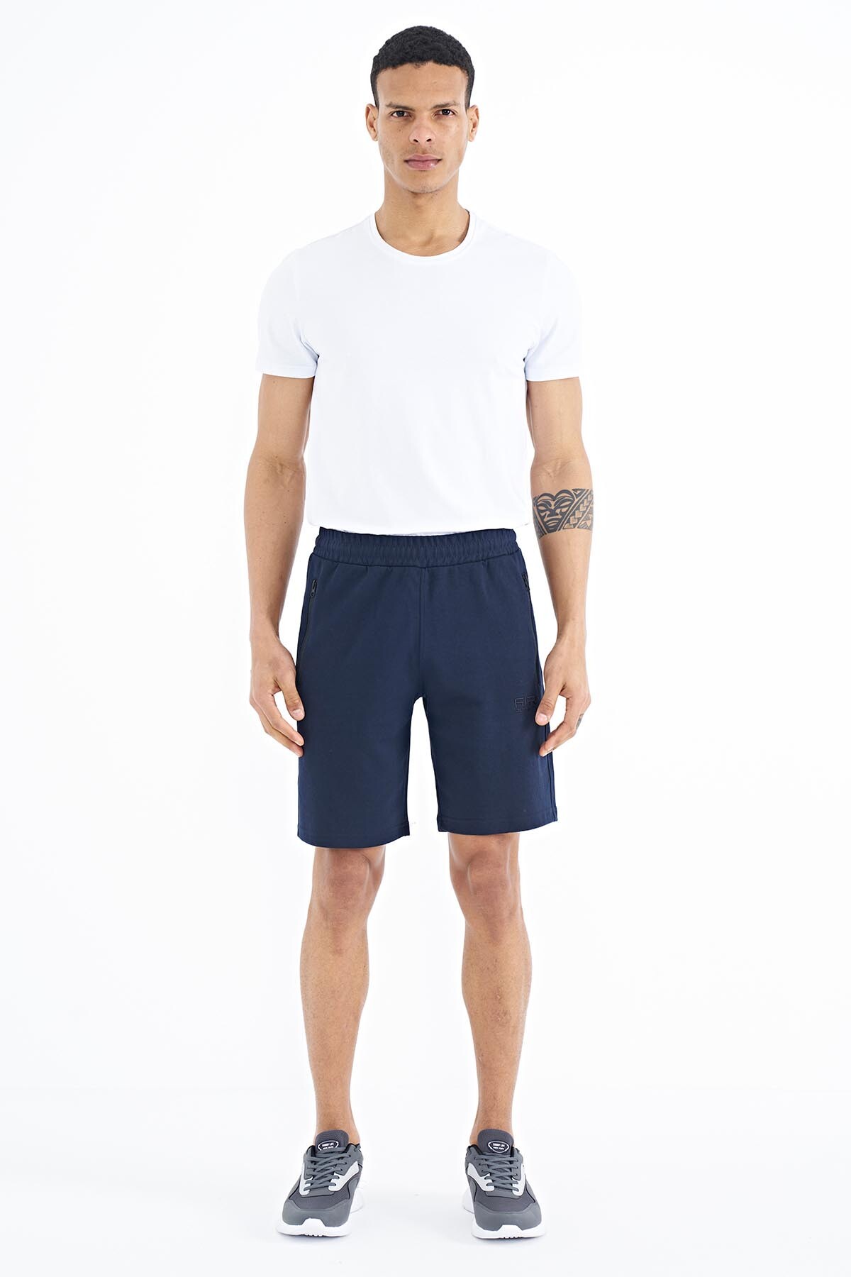 Ryan İndigo Cepli Standart Kalıp Erkek Şort - 81239 - Air Jones
