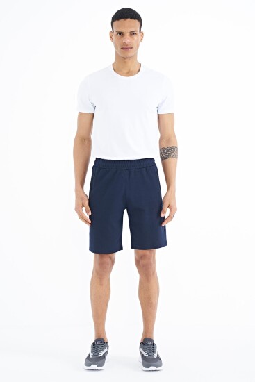 Ryan İndigo Cepli Standart Kalıp Erkek Şort - 81239 - Air Jones