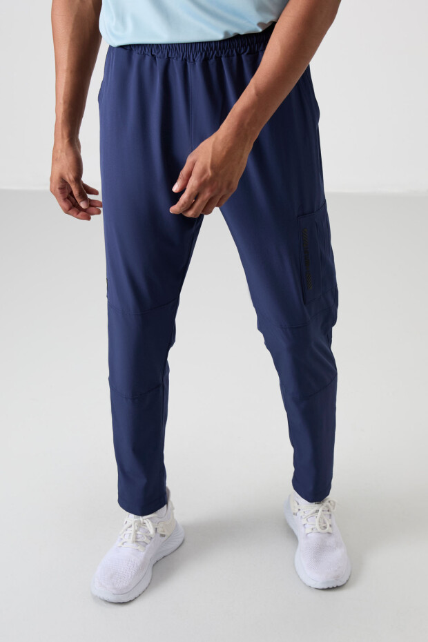 İndigo İnce Yumuşak Comfort Fit Erkek Eşofman Alt - 82120 - 4