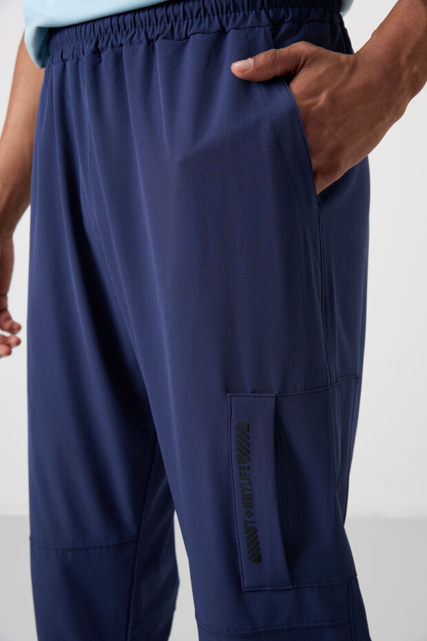 İndigo İnce Yumuşak Comfort Fit Erkek Eşofman Alt - 82120 - 2
