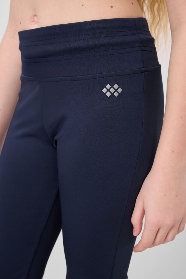 İndigo Esnek Standart Fit Basic Performans İspanyol Paça Kız Çocuk Tayt - 75193 - 5