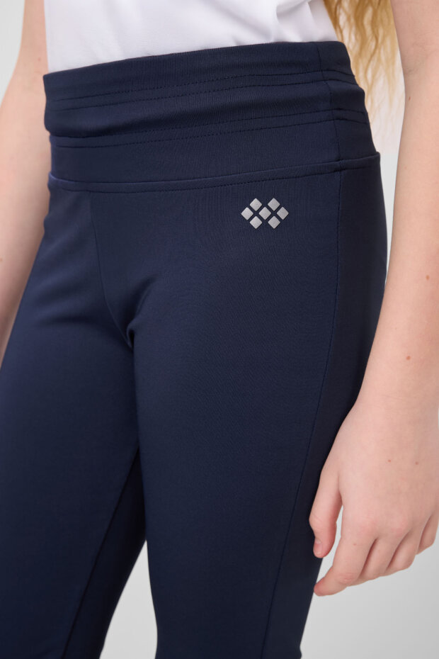 İndigo Esnek Standart Fit Basic Performans İspanyol Paça Kız Çocuk Tayt - 75193 - 3