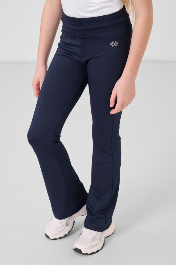 İndigo Esnek Standart Fit Basic Performans İspanyol Paça Kız Çocuk Tayt - 75193 - 4