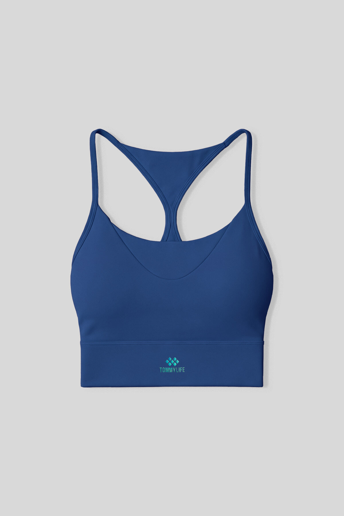 İndigo Standart Fit Baskılı Sırt Detaylı Kadın Spor Büstiyer - 97300 - TOMMYLIFE (1)