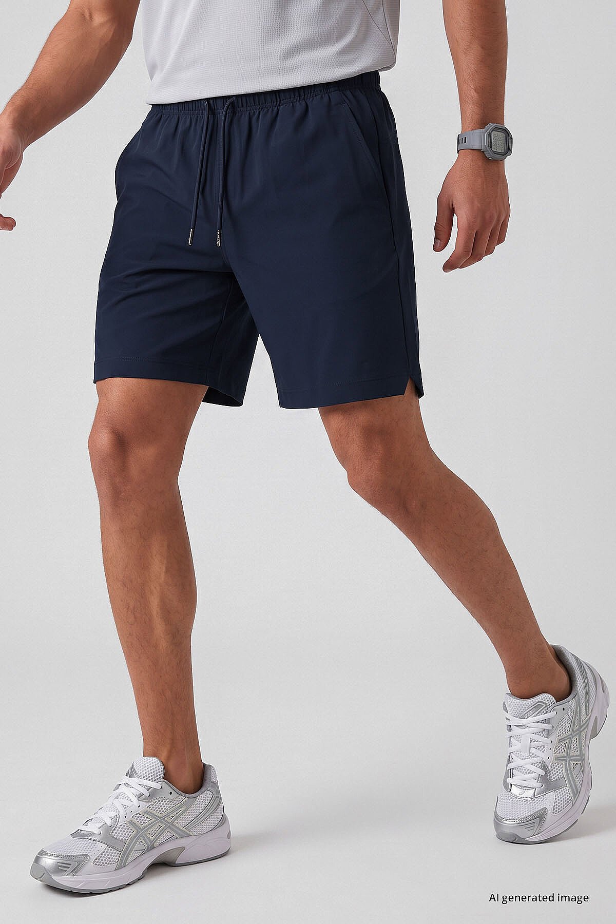 İndigo Standart Fit Erkek Performans Şort - 81315 - TOMMYLIFE