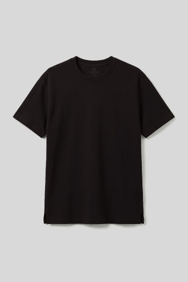 Kahverengi Rahat Form Esnek Nefes Alabilir Erkek T-Shirt - 88495 