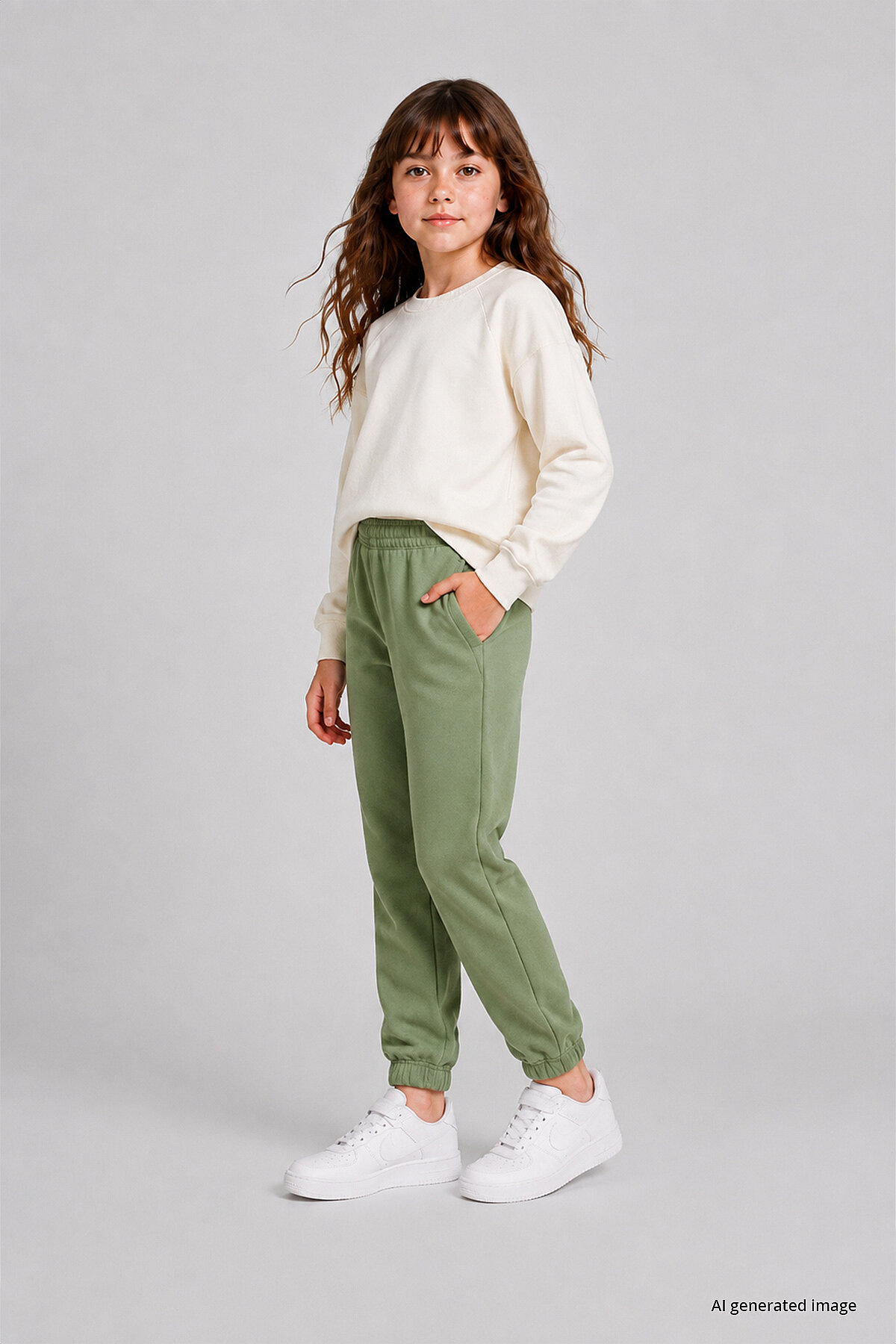 Kaktüs Standart Fit Basic Kız Çocuk Eşofman Alt - 75194 - TOMMYLIFE (1)