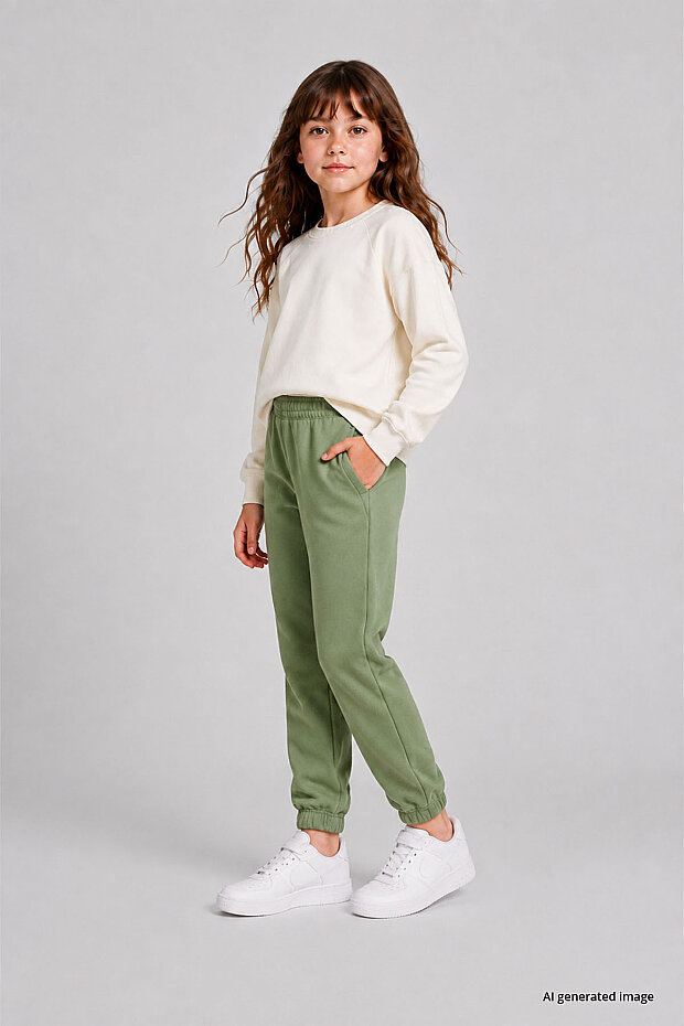 Kaktüs Standart Fit Basic Kız Çocuk Eşofman Alt - 75194 - 2