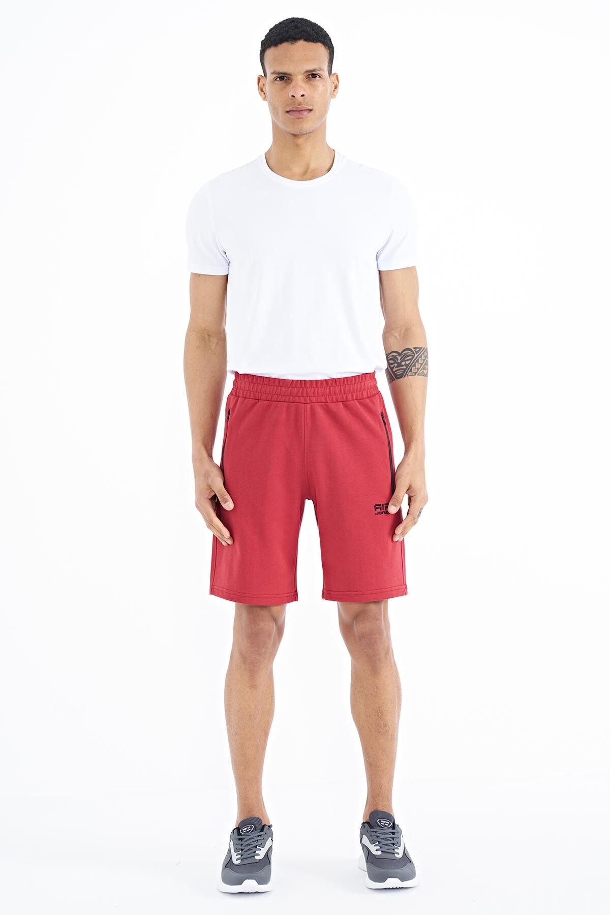 Ryan Kırmızı Cepli Standart Kalıp Erkek Şort - 81239 - Air Jones (1)
