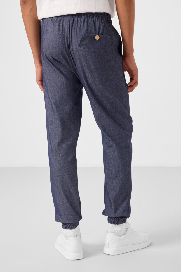 Kot Lacivert Standart Fit Dokuma Hafif Esnek Chino Erkek Pantolon - 82176 - 7