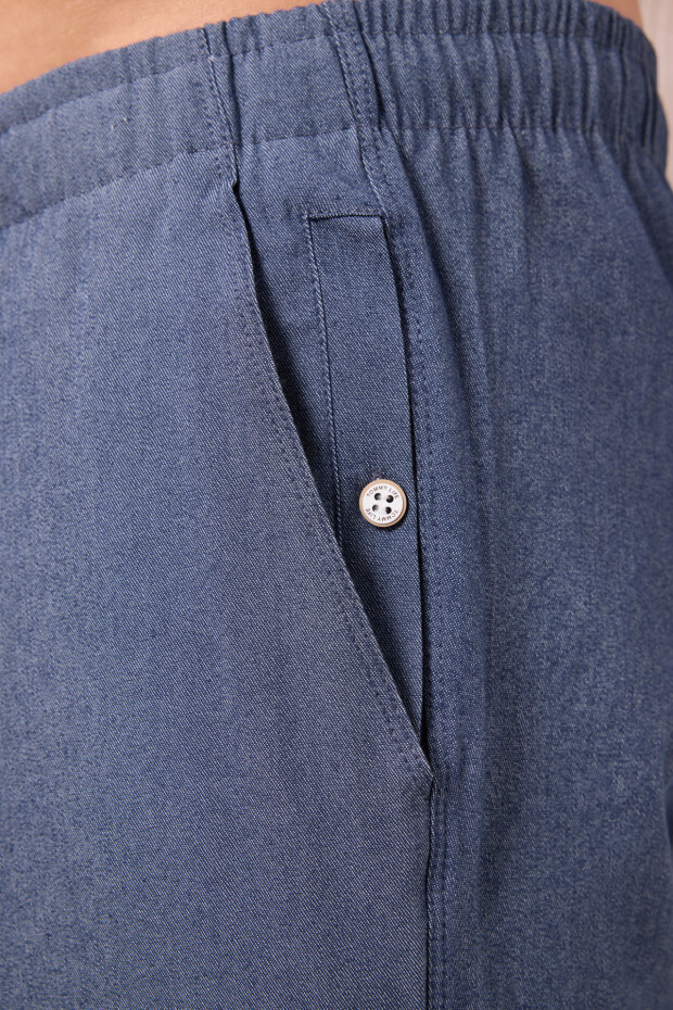 Kot Lacivert Standart Fit Dokuma Hafif Esnek Chino Erkek Pantolon - 82178 - 6