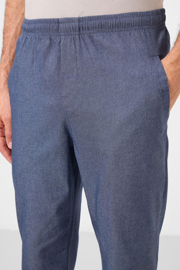 Kot Lacivert Standart Fit Dokuma Hafif Esnek Chino Erkek Pantolon - 82179 - 4
