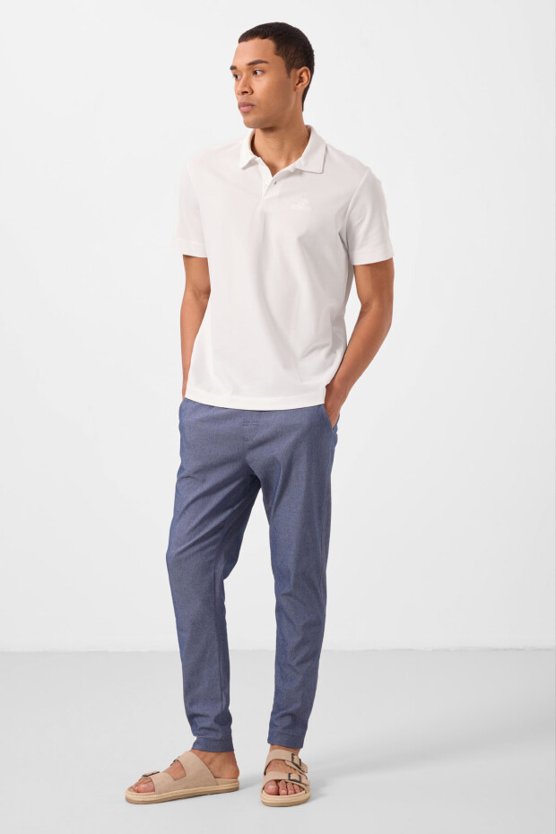Kot Lacivert Standart Fit Dokuma Hafif Esnek Chino Erkek Pantolon - 82180 - 3