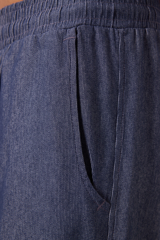 Kot Lacivert Standart Fit Dokuma Hafif Esnek Chino Erkek Şort - 81289 - 4