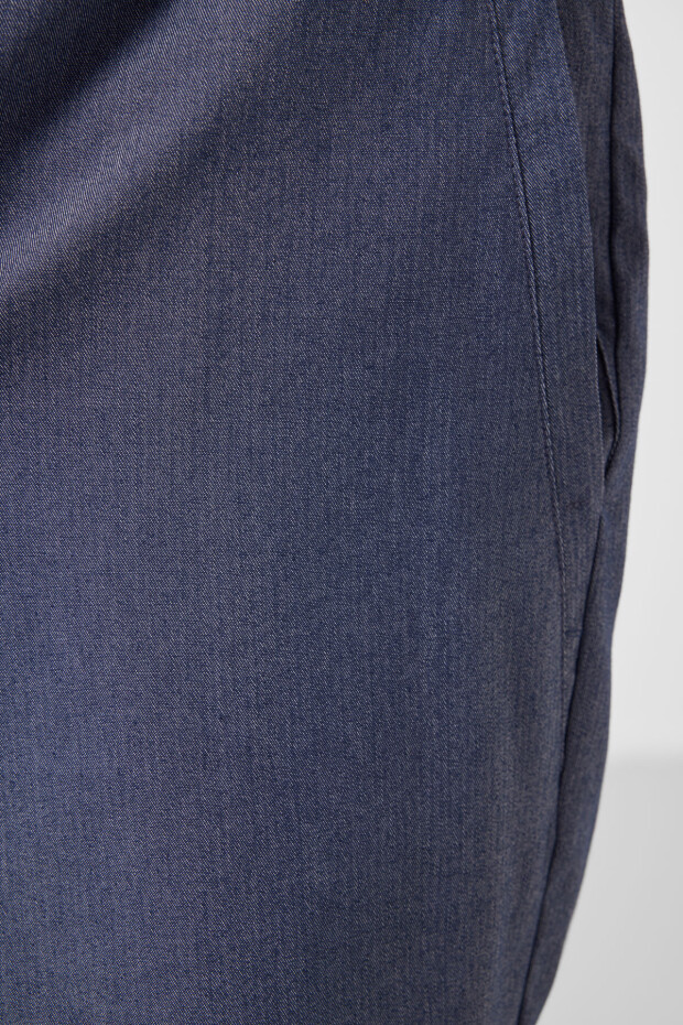 Kot Lacivert Standart Fit Dokuma Hafif Esnek Chino Erkek Şort - 81292 - 3