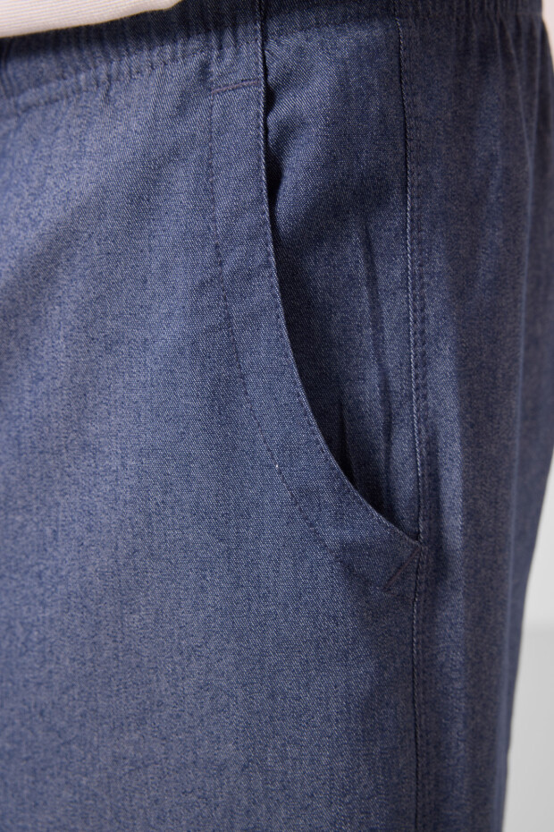 Kot Lacivert Standart Fit Dokuma Hafif Esnek Chino Erkek Şort - 81293 - 3