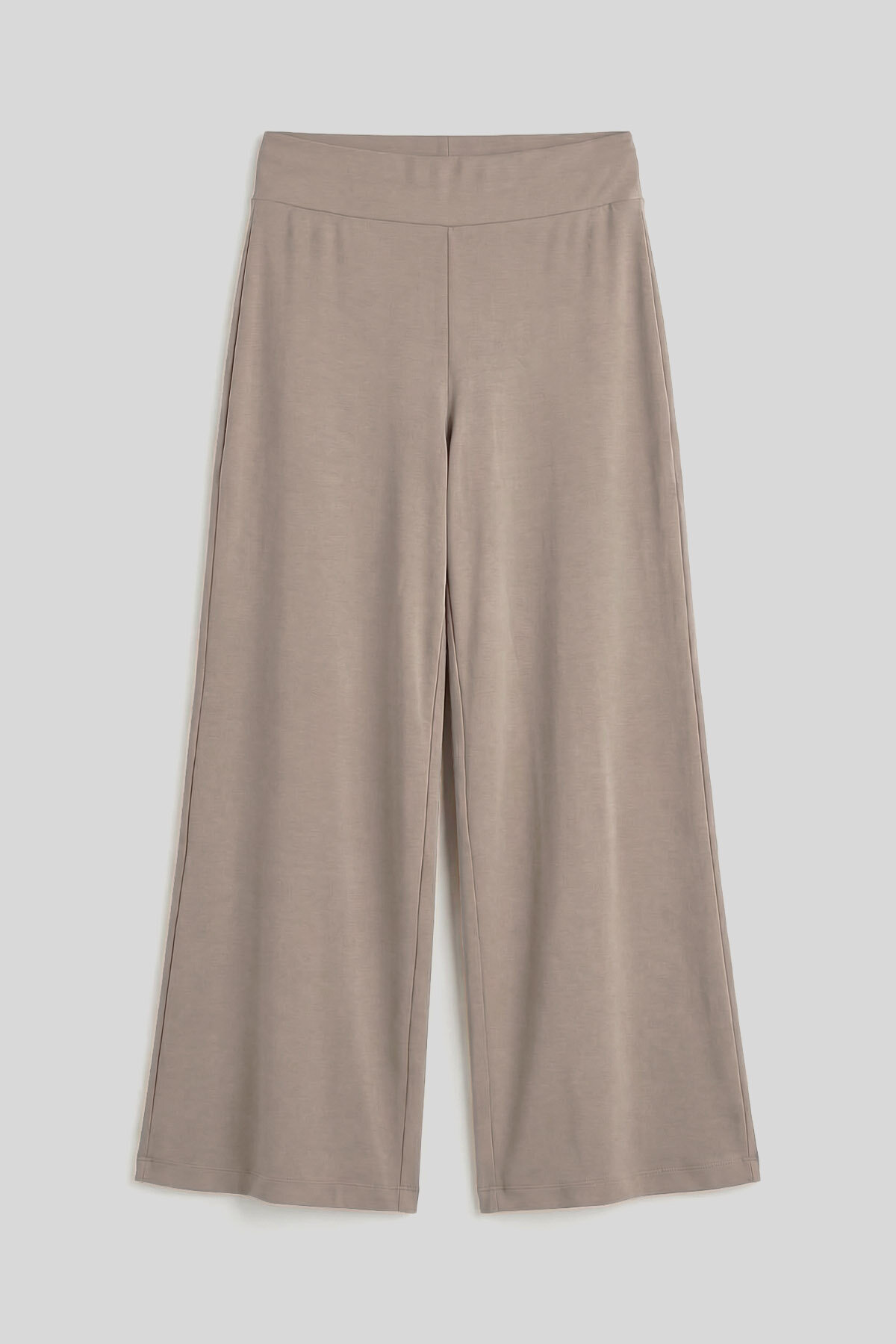 Koyu Bej Comfort Fit Geniş Paça Korsajlı Palazzo Kadın Pantolon - 94681 - TOMMYLIFE (1)