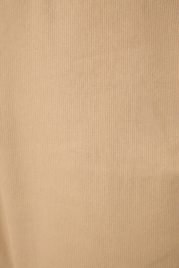 Koyu Bej Standart Fit Dokuma Hafif Esnek Chino Erkek Pantolon - 82177 - Thumbnail