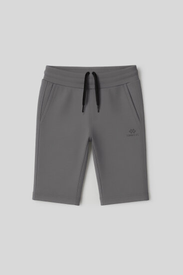 Koyu Gri Standart Fit Basic Performans Erkek Çocuk Şort - 11303 