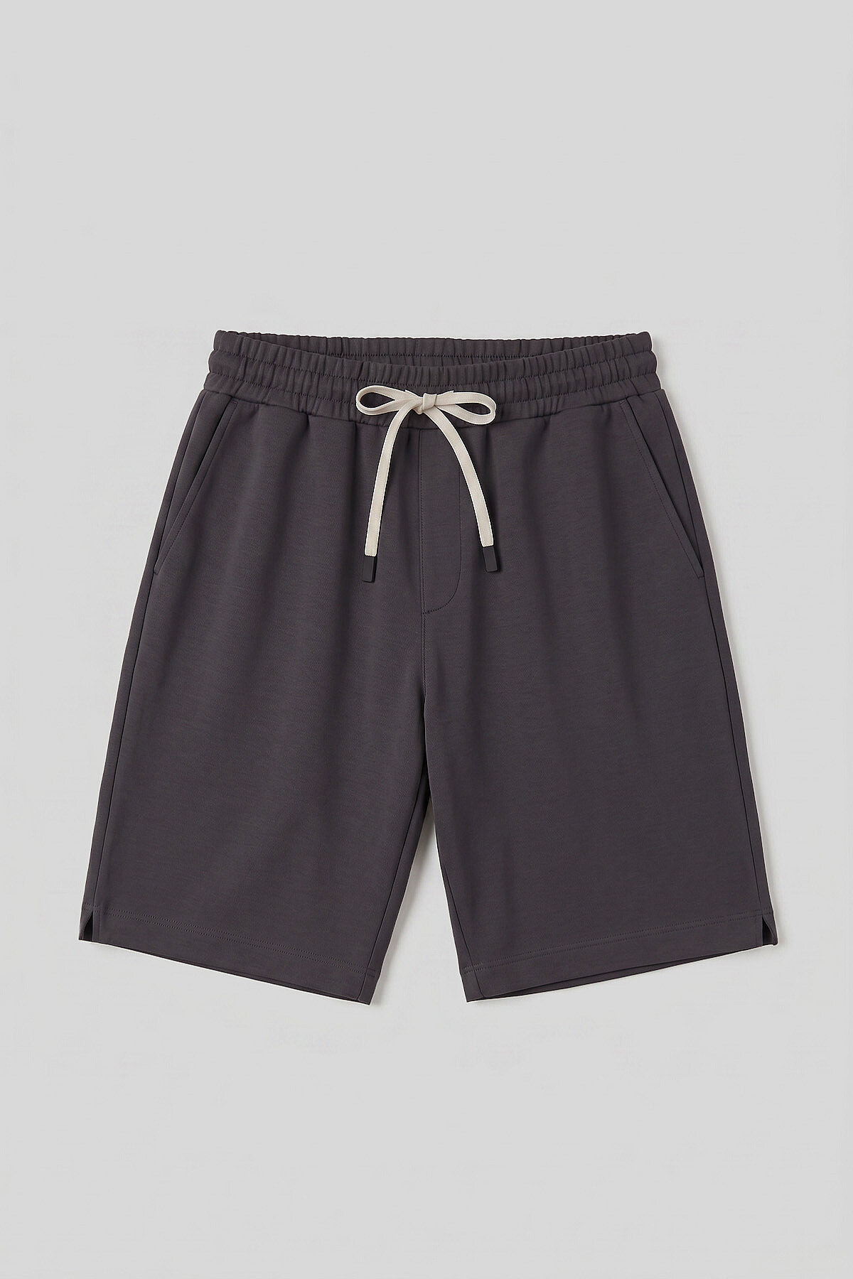 Koyu Gri Standart Fit Basic Arka Cepli Erkek Şort - 81314 - TOMMYLIFE (1)
