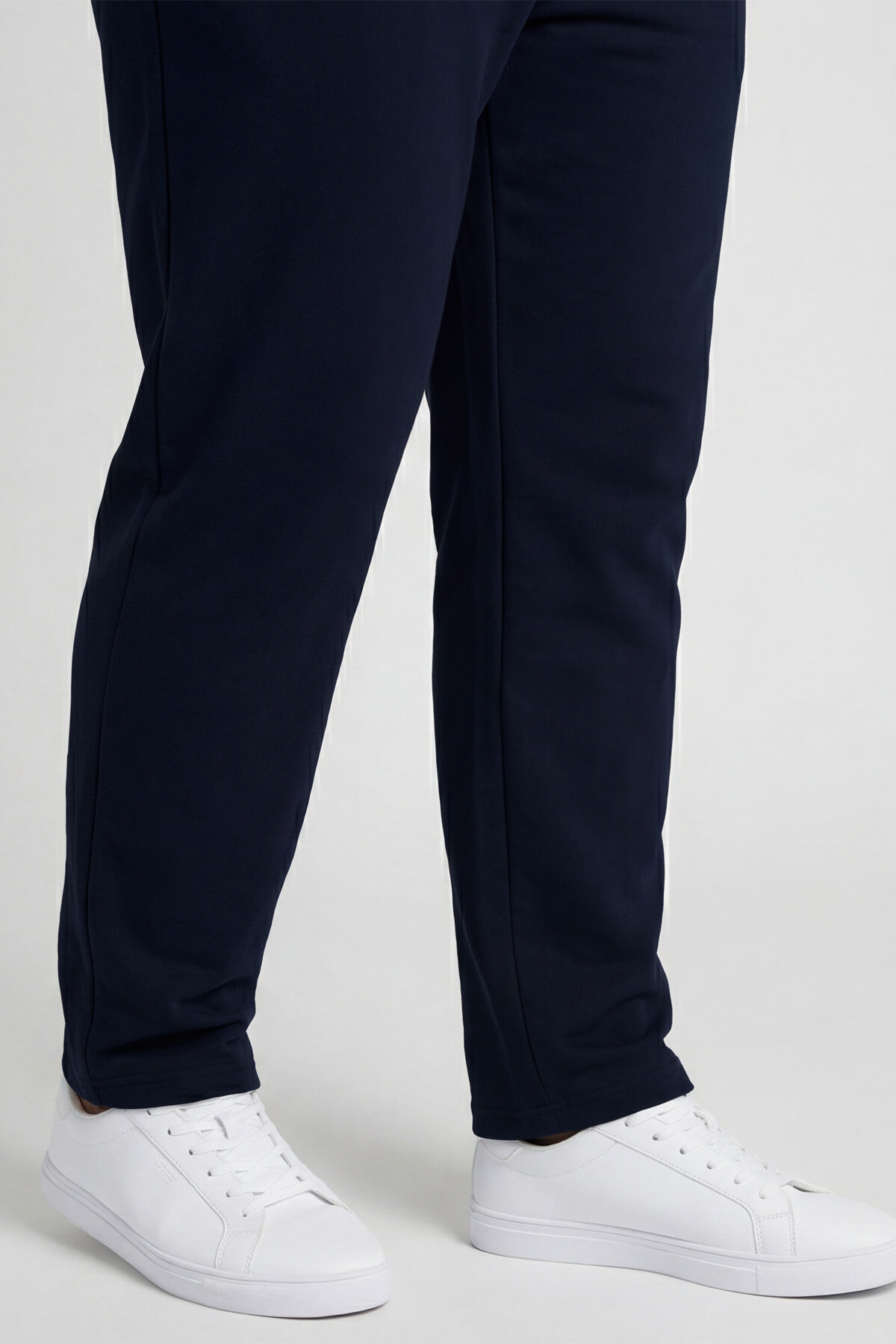 Lacivert Dik Yaka Battal Büyük Beden Erkek Eşofman Takım - 85176 - TOMMYLIFE (1)