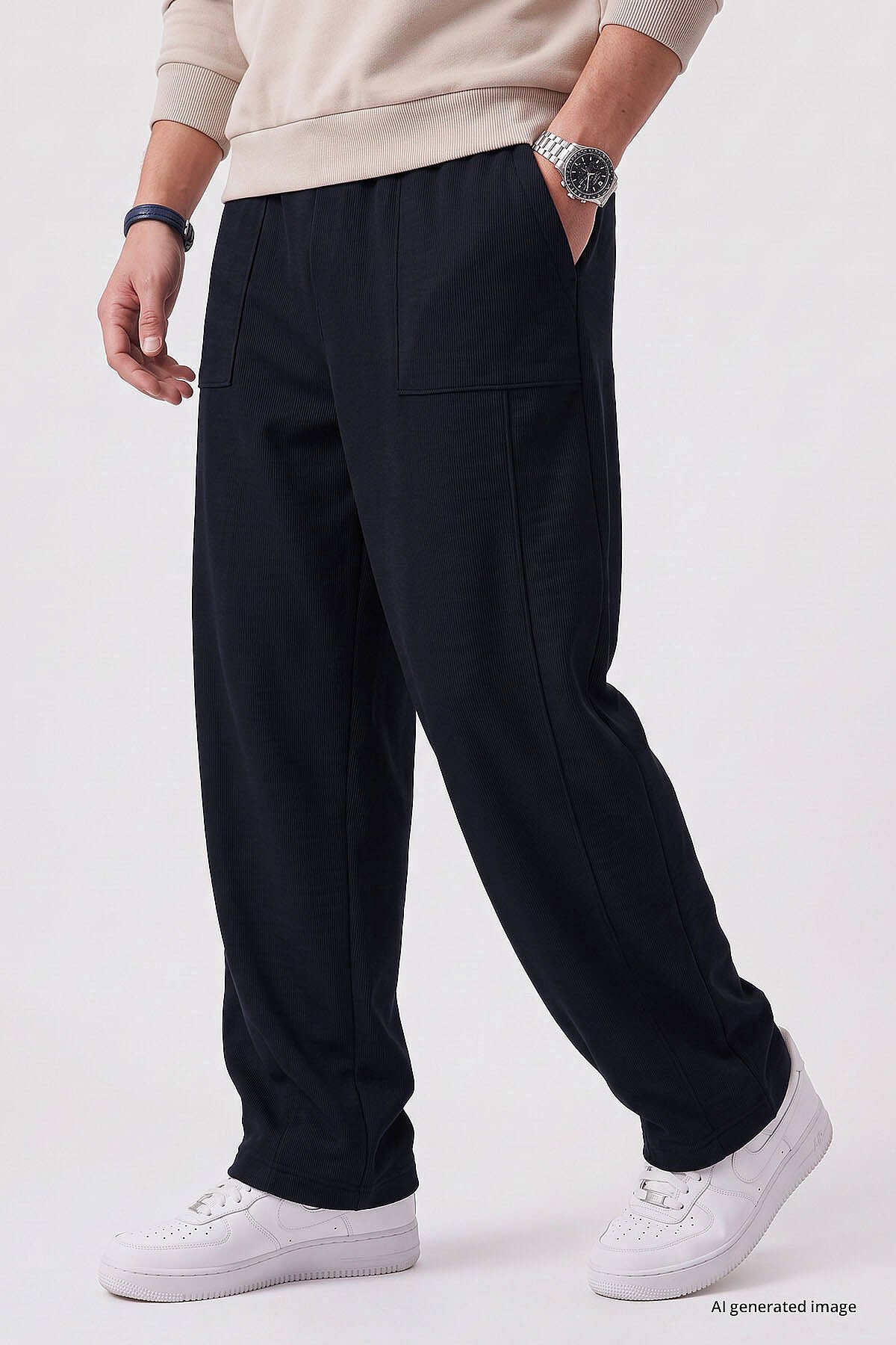 Lacivert Balon Fit Erkek Eşofman Alt - 82205 - TOMMYLIFE (1)