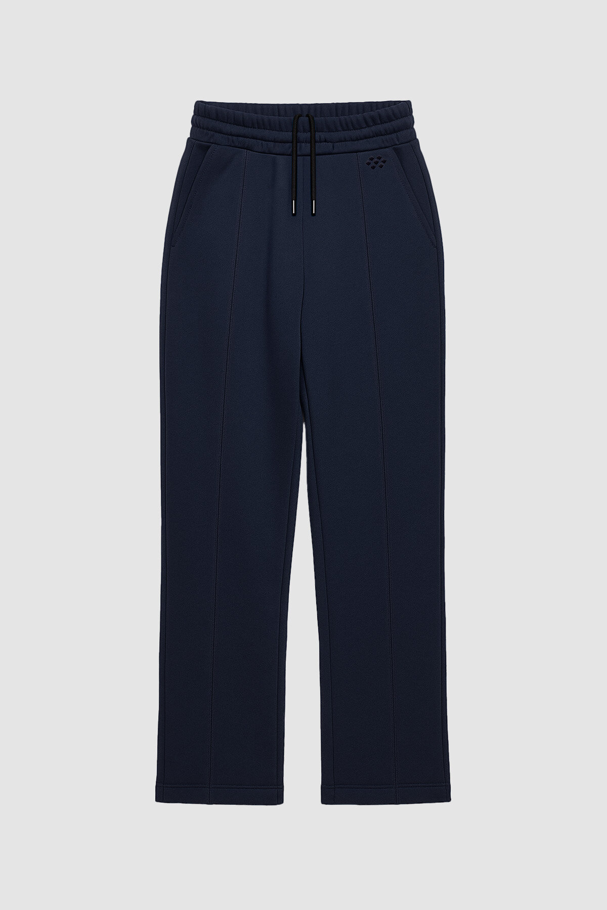 Lacivert Geniş Paça Ön Dikiş Detaylı Battal Büyük Beden Kadın Eşofman Altı - 94654 - TOMMYLIFE