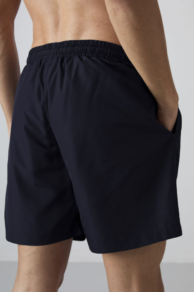 Lacivert Hızlı Kuruyan Standart Fit Erkek Deniz Şortu - 81237 - 6