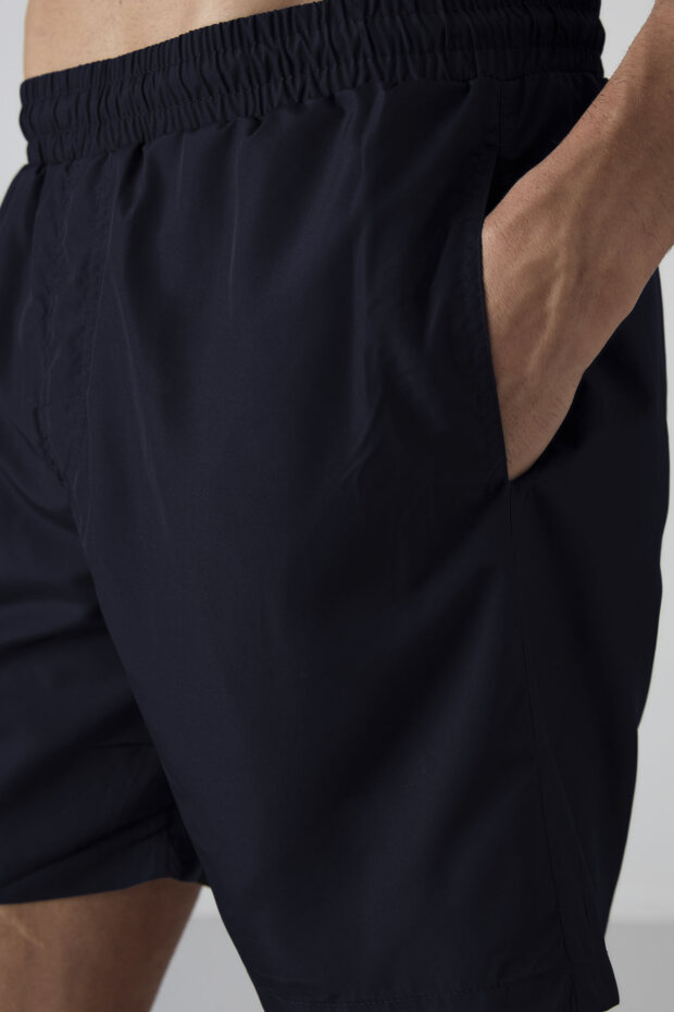 Lacivert Hızlı Kuruyan Standart Fit Erkek Deniz Şortu - 81237 - 5