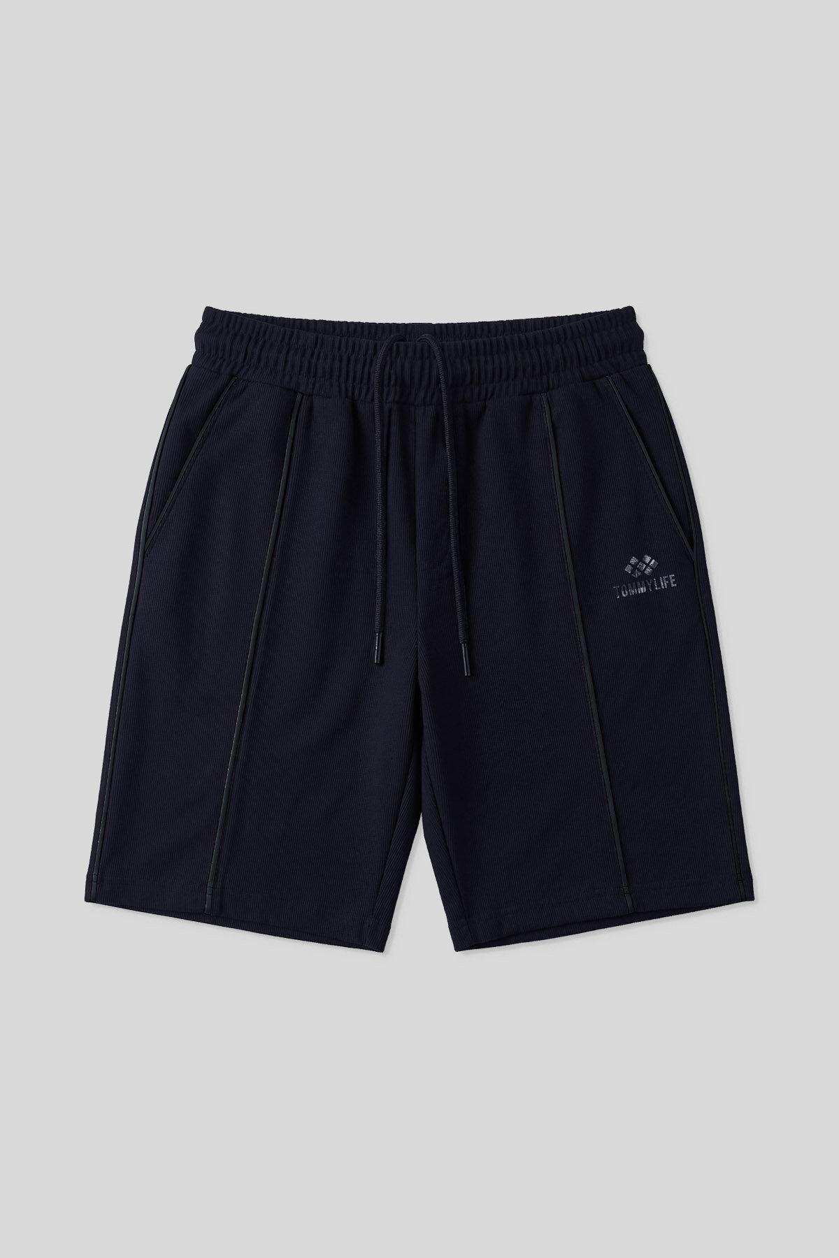 Lacivert Oversize Fit Basic Ön Dikiş Detaylı Erkek Şort - 81283 - TOMMYLIFE