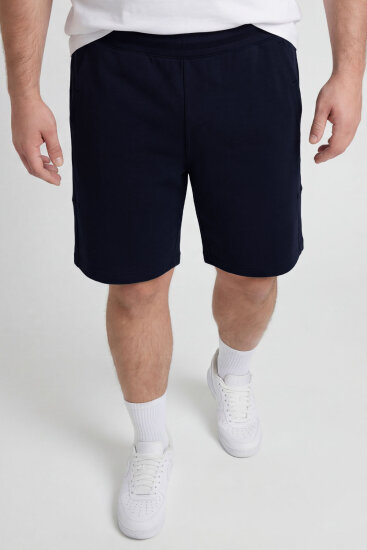 Lacivert Rahat Form Bağcıklı Cep Detaylı Battal Büyük Beden Erkek Şort - 81297 - TOMMYLIFE (1)