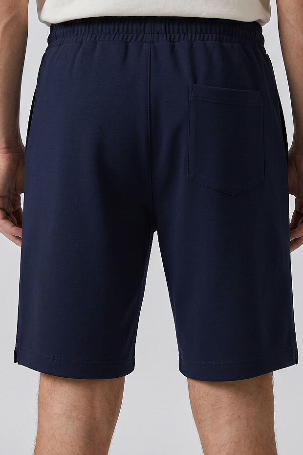 Lacivert Standart Fit Basic Arka Cepli Erkek Şort - 81314 - 6