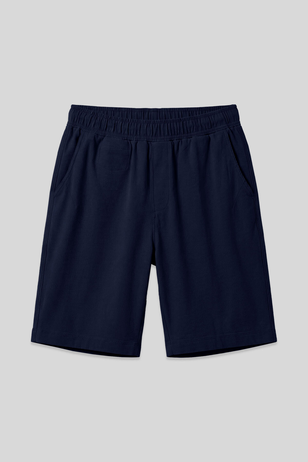 Lacivert Standart Fit Dokuma Hafif Esnek Chino Erkek Şort - 81290 - TOMMYLIFE (1)