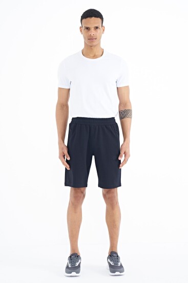 Ryan Lacivert Cepli Standart Kalıp Erkek Şort - 81239 - Air Jones