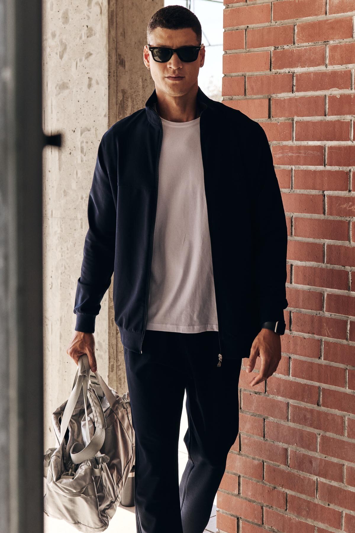Lacivert Pamuklu Kalın Yumuşak Dokulu Comfort Fit Basic Erkek Eşofman Takım - 85260 - TOMMYLIFE