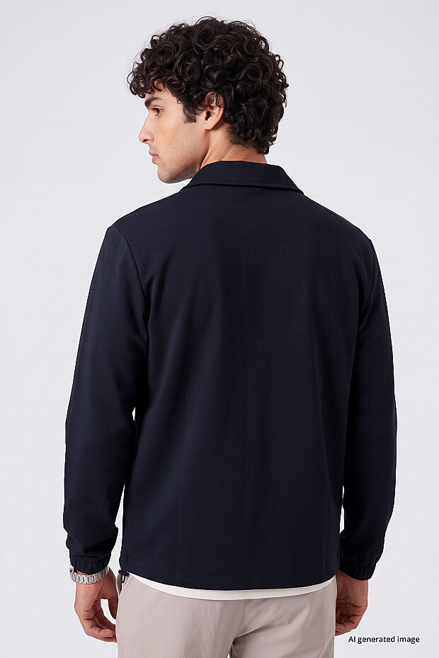 Lacivert Rahat Form Erkek Ceket - 88494 - 5