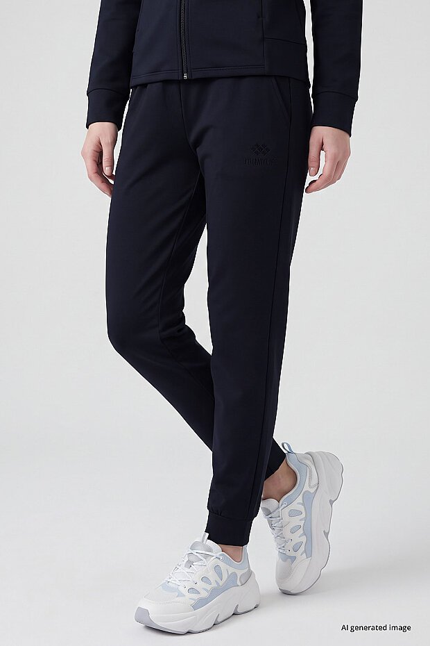 Lacivert Slim Fit Kadın Eşofman Takım - 95357 - 4