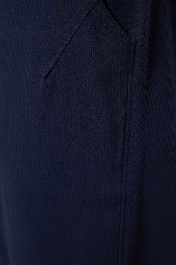 Lacivert Standart Fit Dokuma Hafif Esnek Chino Erkek Pantolon - 82177 - 3