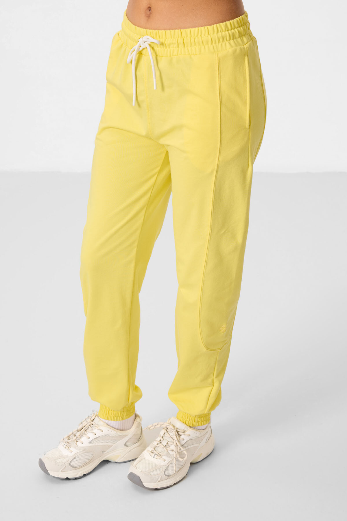 Limon O Yaka Basic Oversize Kadın Eşofman Tunik Takım - 95347 - TOMMYLIFE (1)