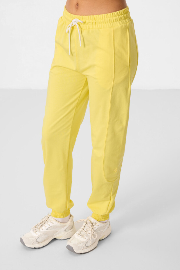 Limon O Yaka Basic Oversize Kadın Eşofman Tunik Takım - 95347 - 2