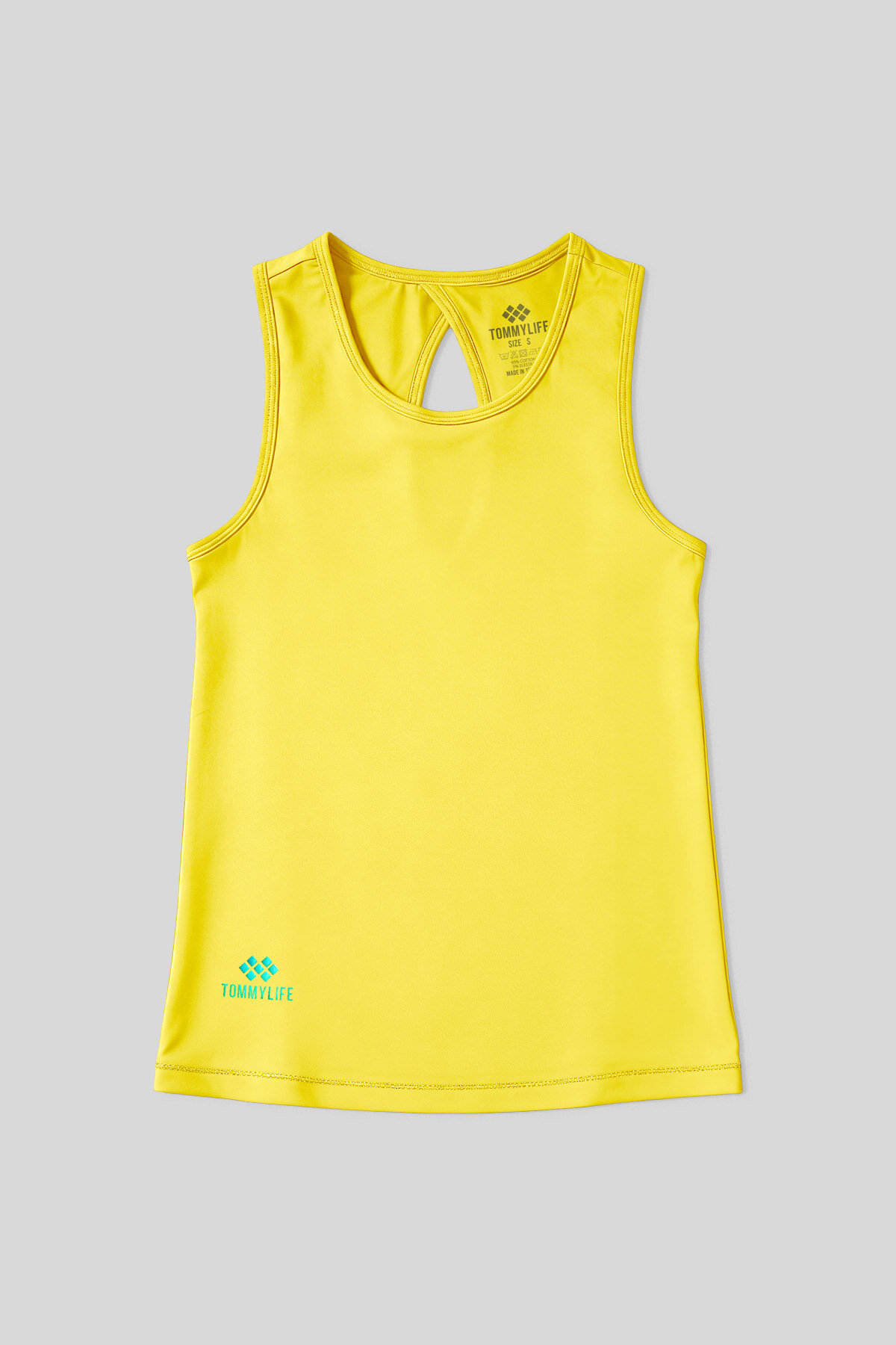 Limon Standart Fit Çapraz Sırt Detaylı Kadın Spor Atlet - 97296 - TOMMYLIFE (1)