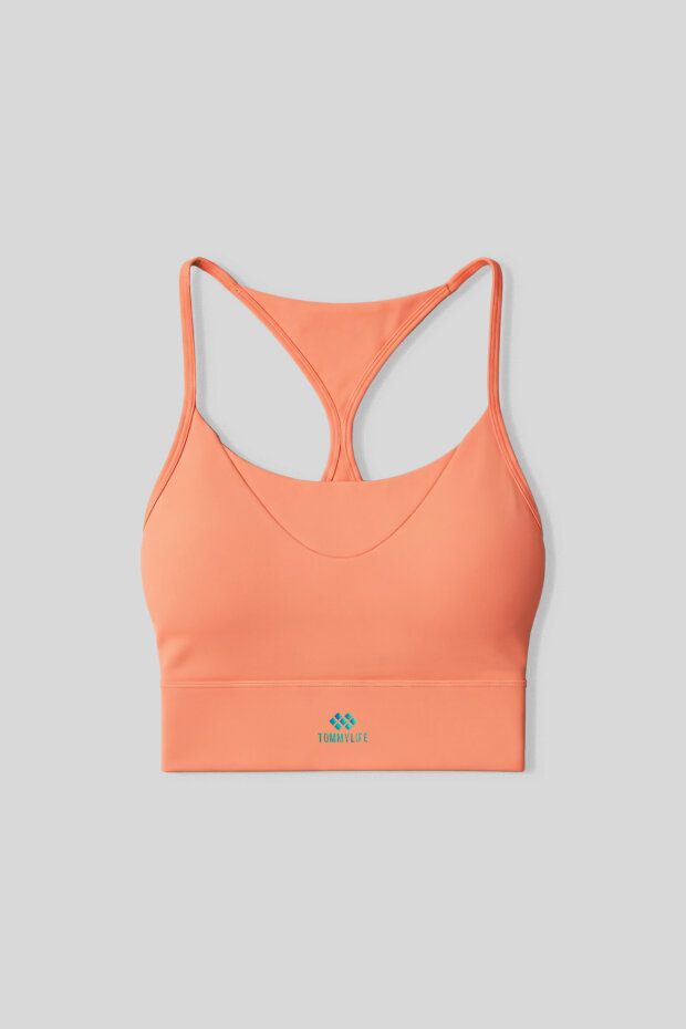 Mercan Standart Fit Baskılı Sırt Detaylı Kadın Spor Büstiyer - 97300 - 2