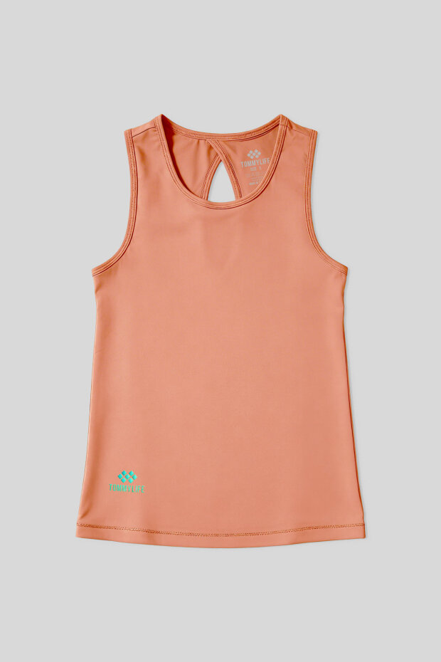 Mercan Standart Fit Çapraz Sırt Detaylı Kadın Spor Atlet - 97296 - 2
