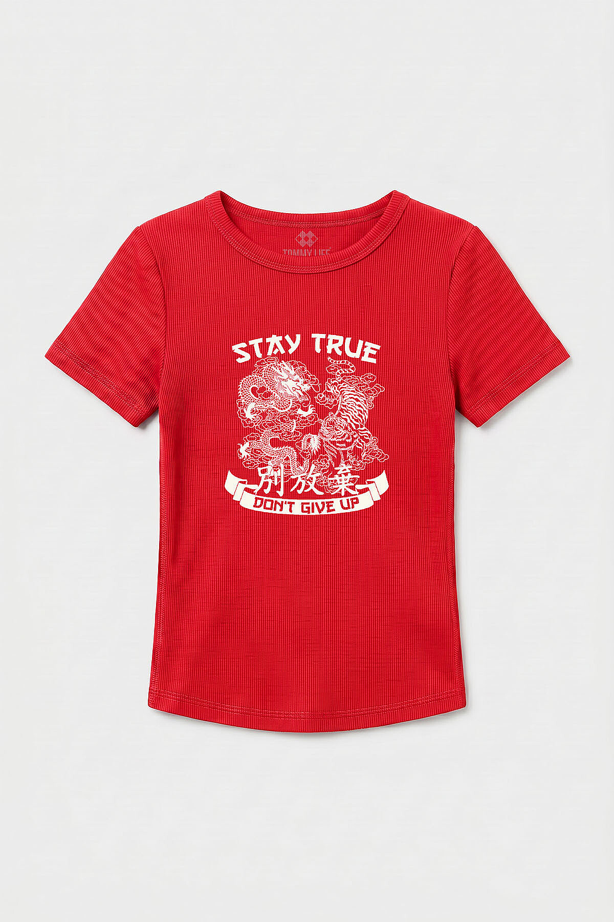 Nar Çiçeği Standart Fit Baskılı Kısa Kollu Kadın T-Shirt - 97201 - TOMMYLIFE