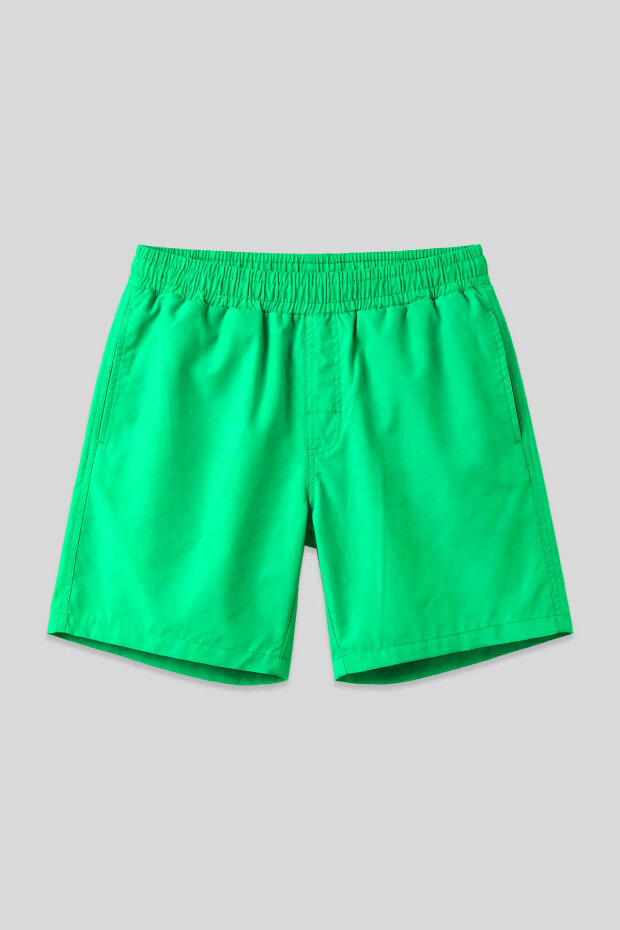 Neon Yeşil Hızlı Kuruyan Standart Fit Erkek Deniz Şortu - 81237 - 2
