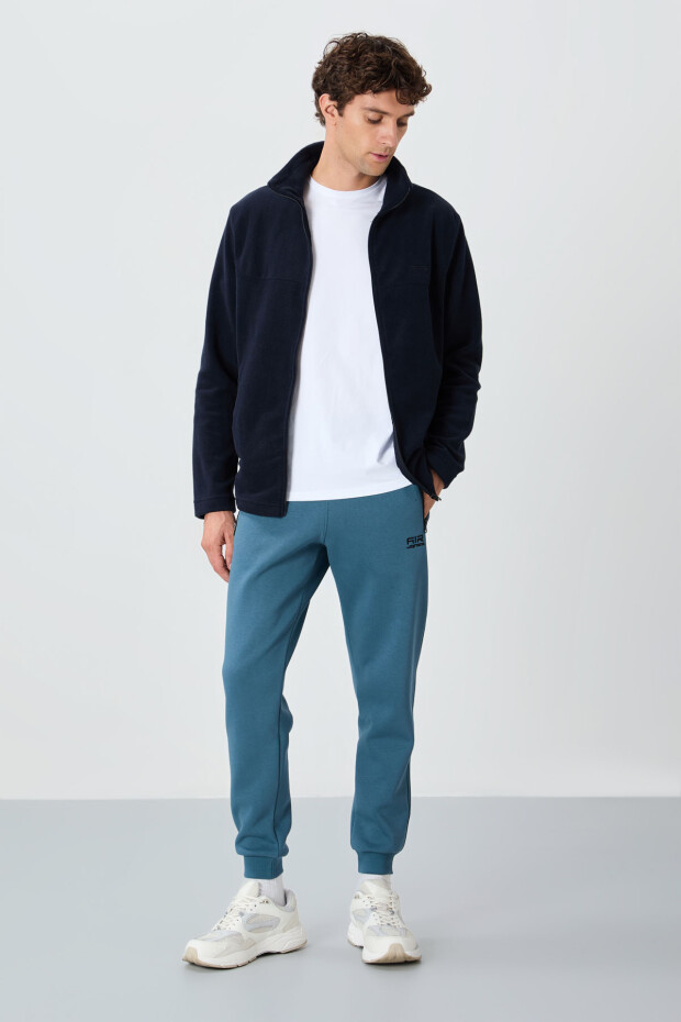 Cesar Orman Yeşil Cepli Şardonlu Erkek Eşofman Alt - 84929 - 3